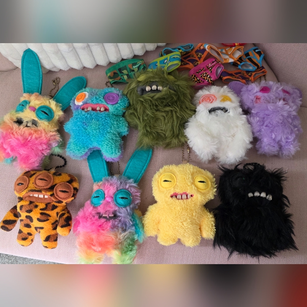 ❌SOLD❌Set of 9 - 5" Fuggler Plush Keychains